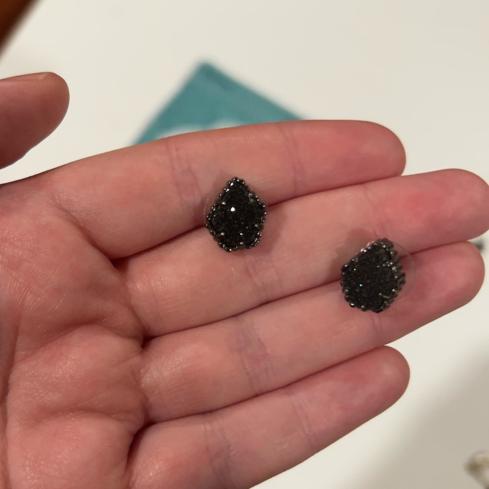 Kendra Scott Black Druzy Set